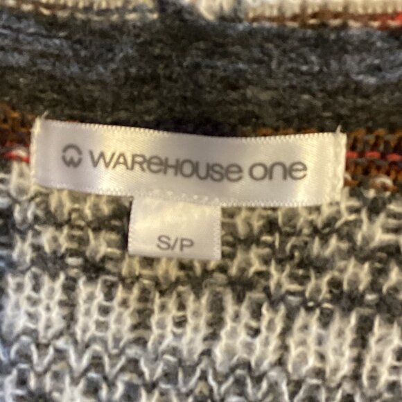 Warehouse One Women's Long Hooded Sleeveless Knit Vest Size S/P Open Cardigan - Picture 8 of 9